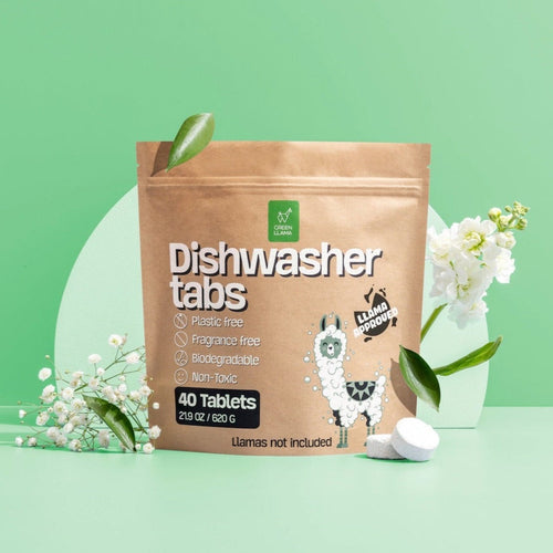 EWG Verified PVA-Free Dishwasher Tabs - Green Llama
